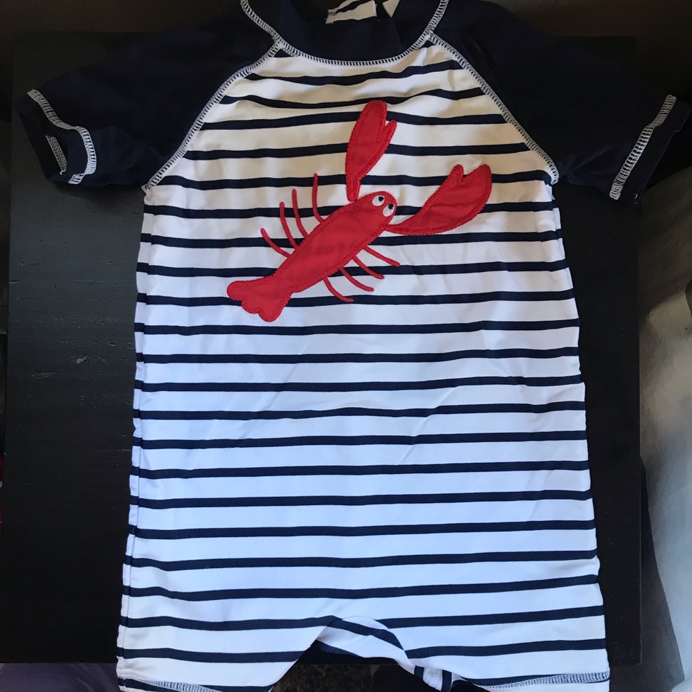 18-24mo lobster zip up Swimsuit
